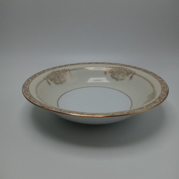 Noritake Bancroft Gold Trimmed Floral Basket Bowl 5481 Vintage - Picture 3 of 15